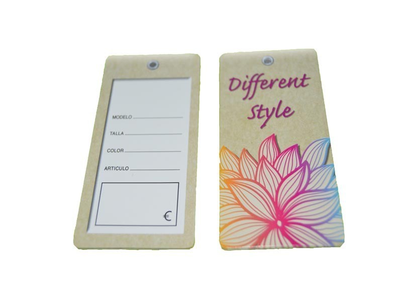 Different Style Beige Die-Cut Label