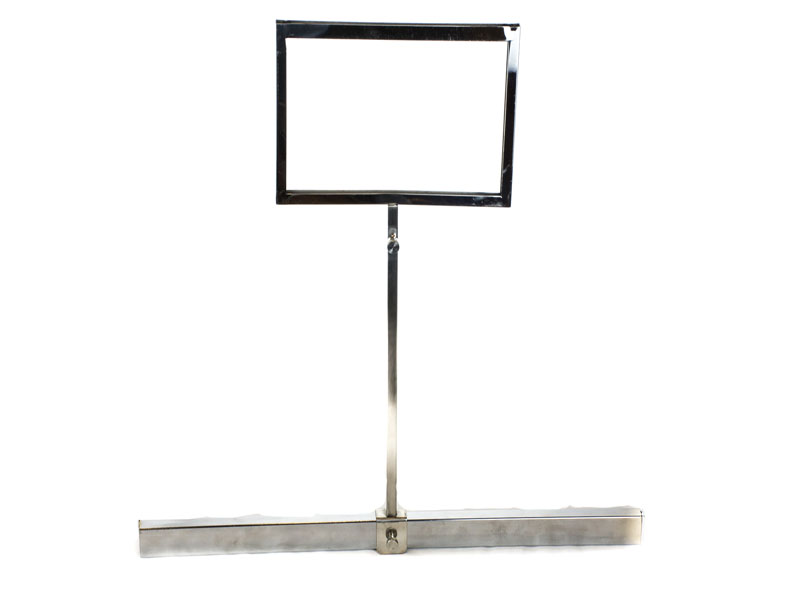 A5 Chrome Adjustable Poster Holder for Rectangular Tube