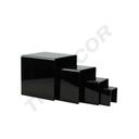 黑色 亚克力四件套流水台Expositor Acrílico Forma U Color Negro 4 Alturas