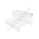 透明亚克力2层套台架Expositor Acrilico Escalonado para Complementos 2 Alturas 20/caja