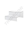 Stepped Acrylic Display for Accessories 2 Heights