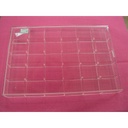 Acrylic Jewelry Tray with Lid and 30 Compartments