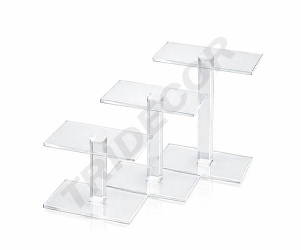 Acrylic Footwear Display Stand 3 Heights