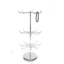 Jewelry Display Stand with 3 Rotating Crowns