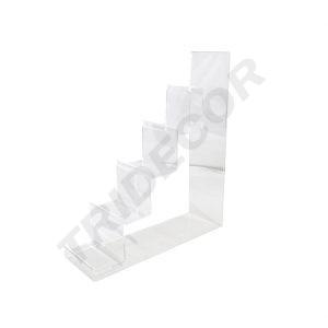 Expositor Acrílico Para Carteras Escalera 5 Alturas