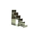 Matte Steel Display Stand Stair Shape 5 Heights