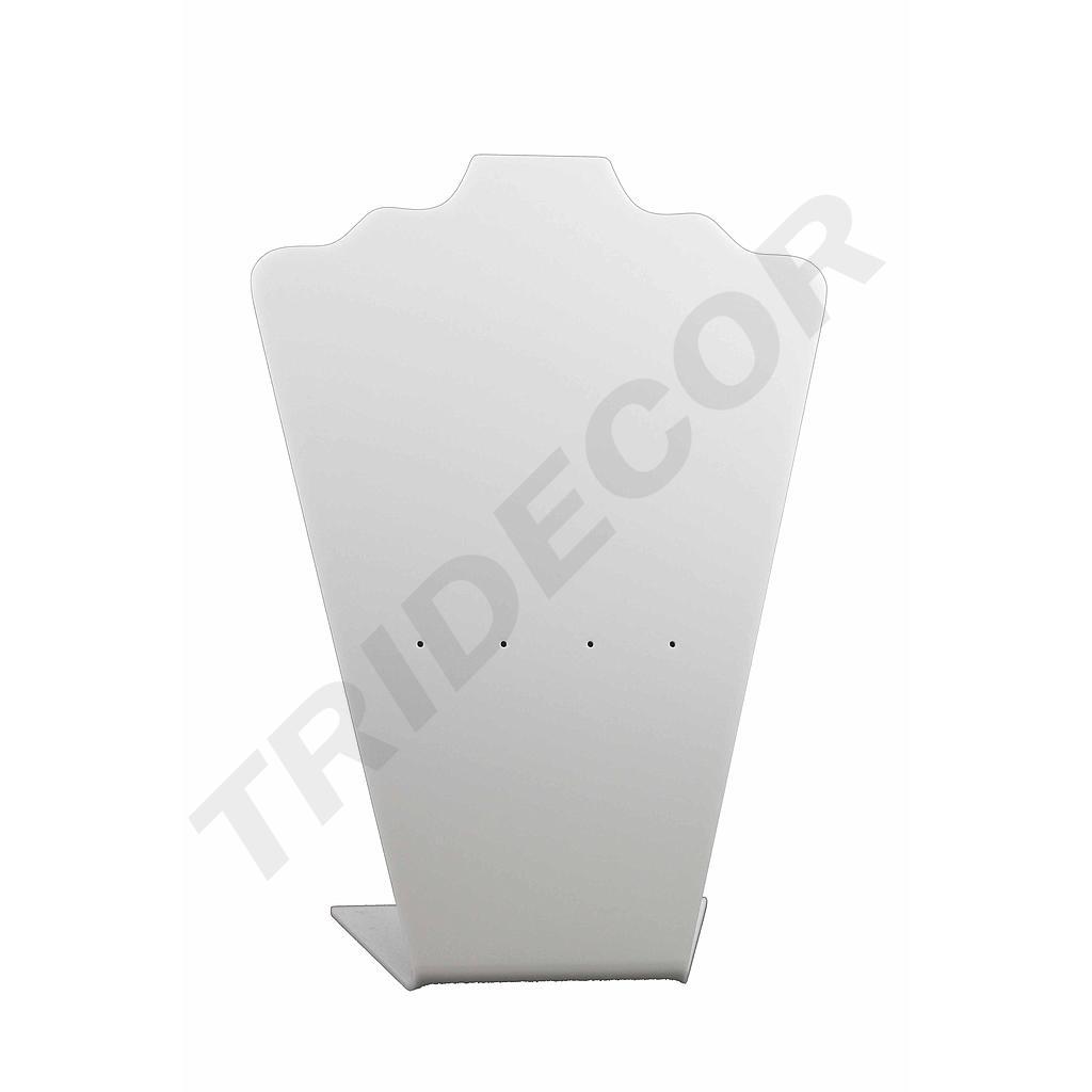 白色亚克力项链耳钉展示架Expositor de Metacrilato para Collares y Pendientes Color Blanco 100/caja