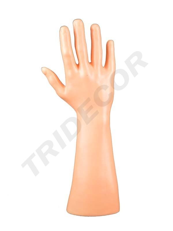 Plastic Man's Hand Displaying Meat