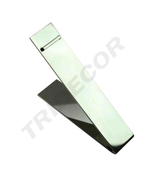 商店长方形钢鞋展示架12X19.5X5cm Expositor de Zapatos para Tiendas Tubo Rectangular de Acero 12X19.5X5cm