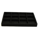 Jewelry tray, covered with black cord