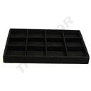 Jewelry tray, covered with black cord