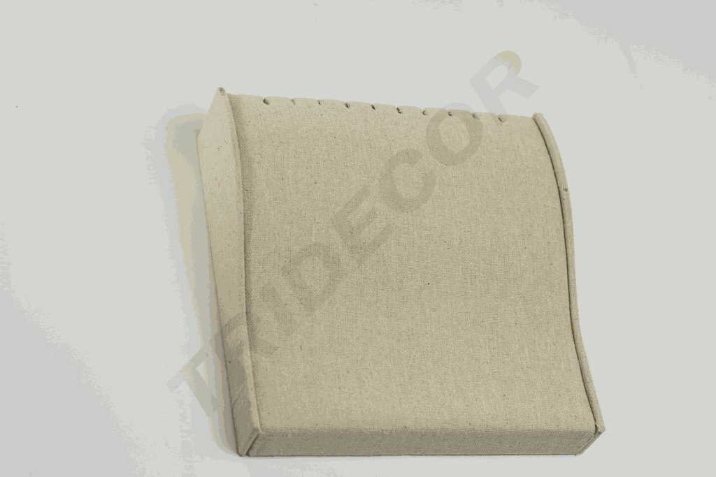 Beiges Leinen Schmuckset Display 12X8.5X5cm