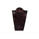 Small Brown Leatherette Necklace Display Stand