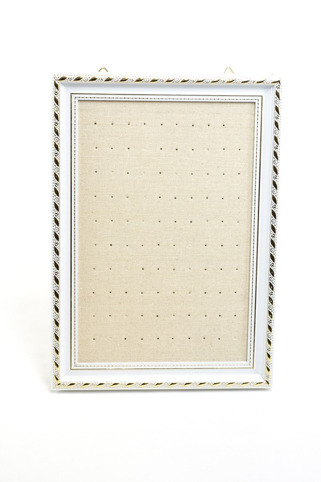 Beige Linen Earring Frame 30X40cm