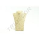 Soporte Expositor De Collares Cubierto Con Cuerda Beige O Marrón