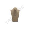 Brauner Leinen-Halskettenständer