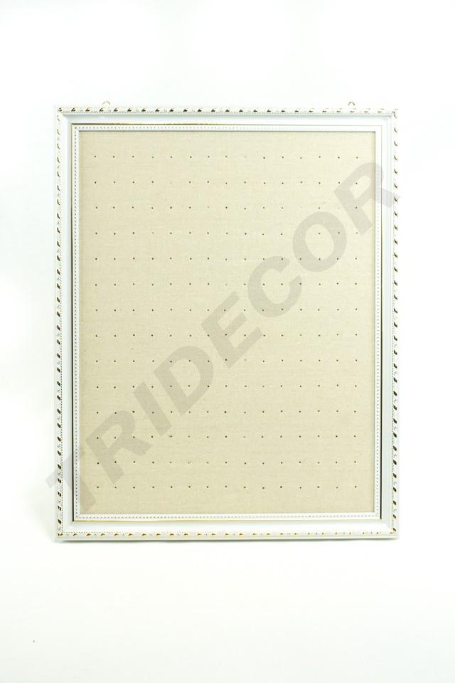 Großer Beige Leinen Ohrrahmen 50x60cm