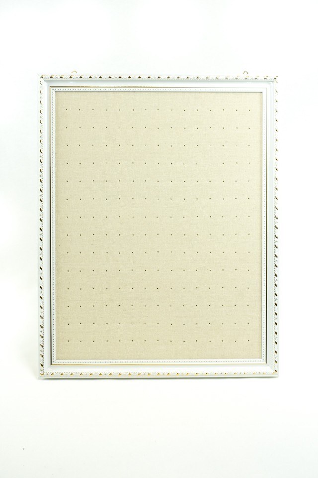 Large Beige Linen Earring Frame 50x60cm