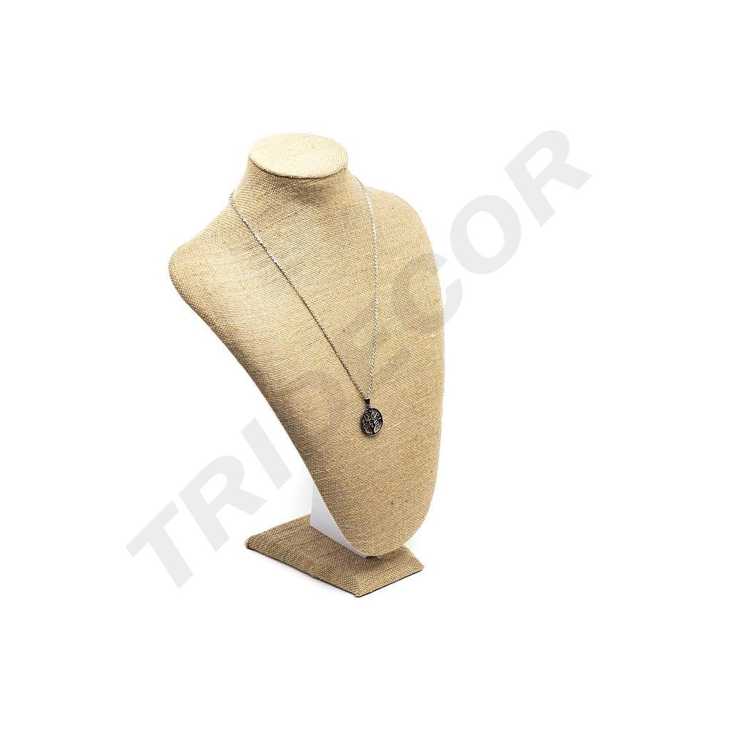 Thick Linen Necklace Display 27X13X35cm