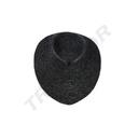 Suporte de exposição de colares coberto com corda preta