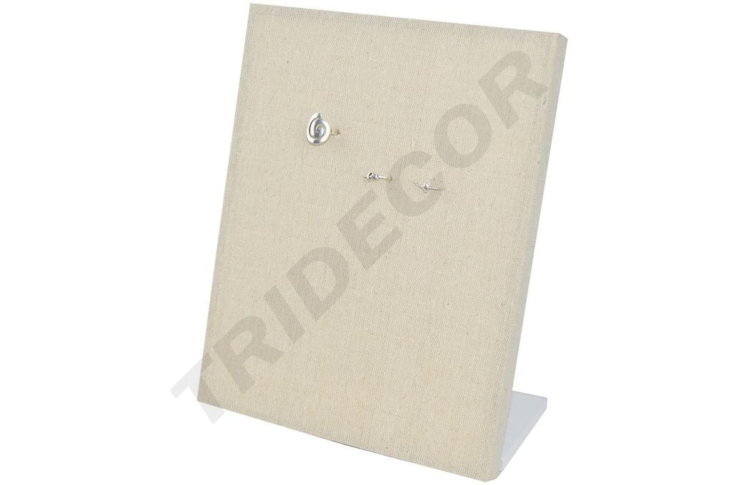 Expositor De Anillos Vertical Lino Beige