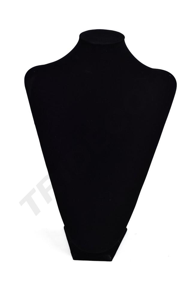 Présentoir pour collier en velours noir