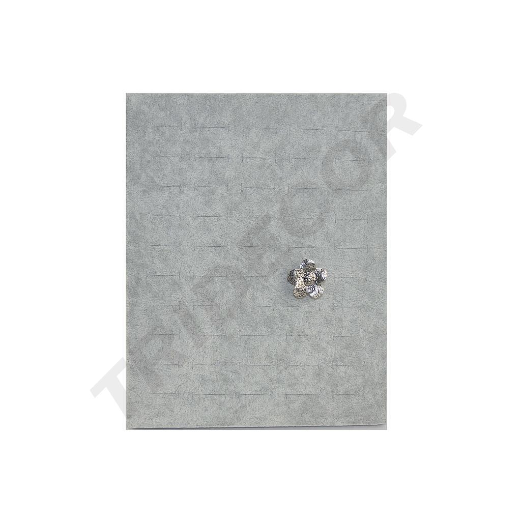L型灰色戒子展架 Expositor de Anillos Forma L Tercio Pelo Gris