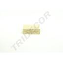 Base carrée recouverte de corde beige