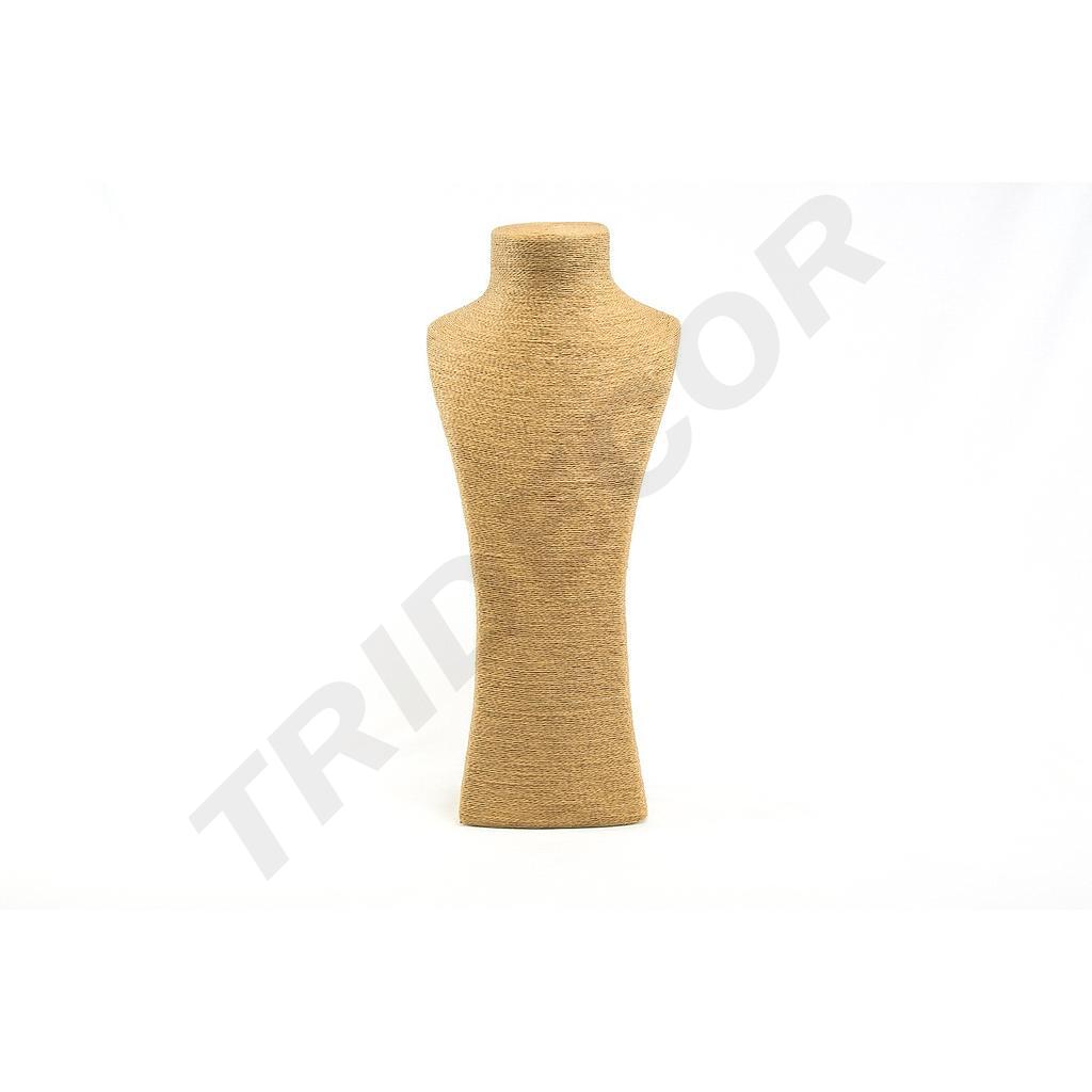 Espositore per collane coperto di corda Avana