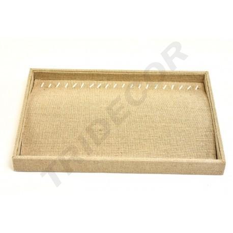 Jewelry Tray in Thick Linen 35X24X3 CM