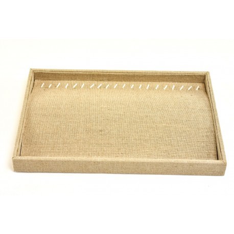 Jewelry Tray in Thick Linen 35X24X3 CM