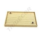 粗麻布戒指展示托盘 35X24X3 厘米