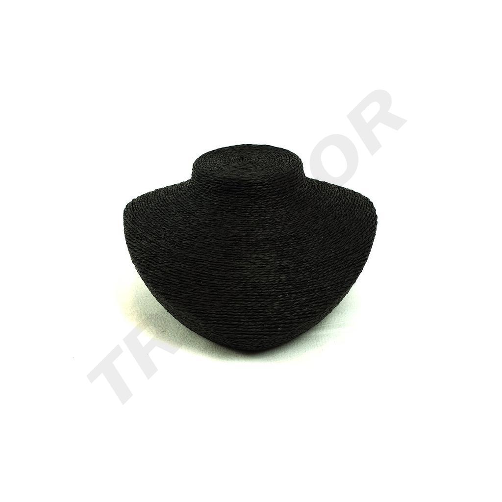 项链展示 覆盖黑色绳索 Expositor para Collares Revestido En Cuerda Negra