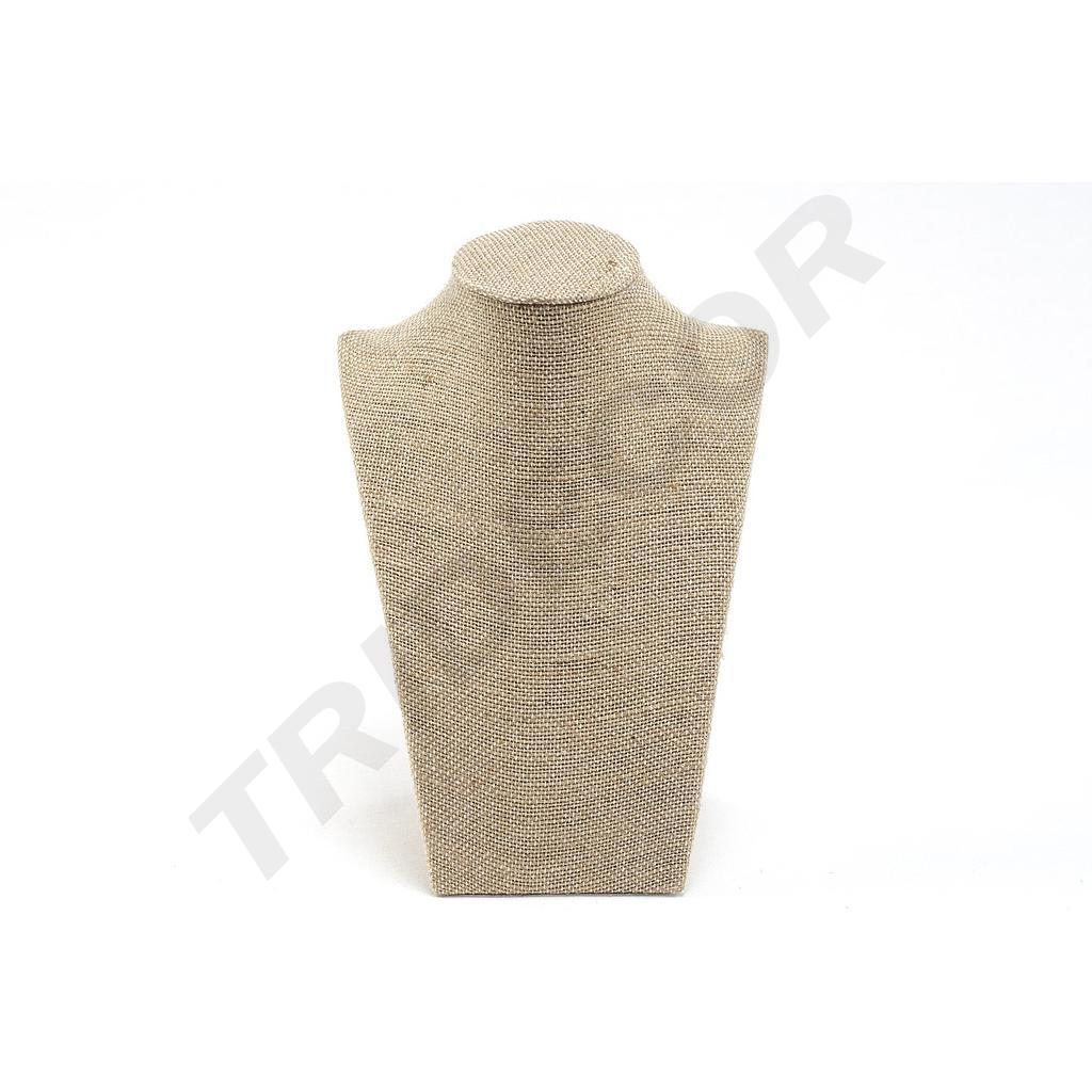 项链展示 厚亚麻 21.5X15X9cm Expositor de Collares Lino Grueso 21.5X15X9cm