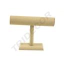 T Display Stand for Beige Linen Bracelets