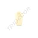 Vanillefarbene Lederimitat Halskettendisplay