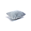 Coussin pour bracelets, velours gris