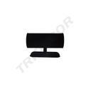 Ausstellung von schwarzen Samt-Stirnbändern