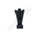 Bust Shape Jewelry Display Covered with Black Rope