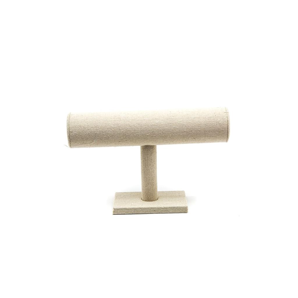 Beige Linen Bracelet Display 22.5X6.5X14.5cm