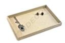Beige Linen Jewelry Tray 35X24X3 CM