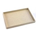 Beigefarbene Leinen-Schmuckablage 35X24X3 CM