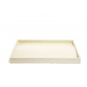 Beige Linen Jewelry Tray 35x24x3 cm