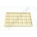 Bandeja para Joyas Lino Beige 24 Compartimentos 35X24X3 CM
