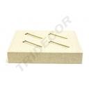 Bandeja Para Joyas De Lino Beige Con Ranuras 18.5X15.5X3 Cm