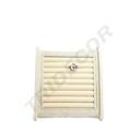 Espositore per anelli in lino beige 25X24,5X15cm
