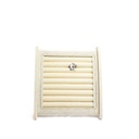 Espositore per anelli in lino beige 25X24.5X15cm