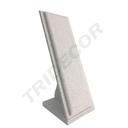 Espositore per braccialetti in lino beige 11X10X27cm