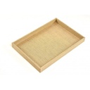 Thick Linen Jewelry Display Tray 35x24x3 cm