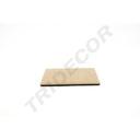 Base reversível em linho grosso ou couro sintético preto para exposição de joias